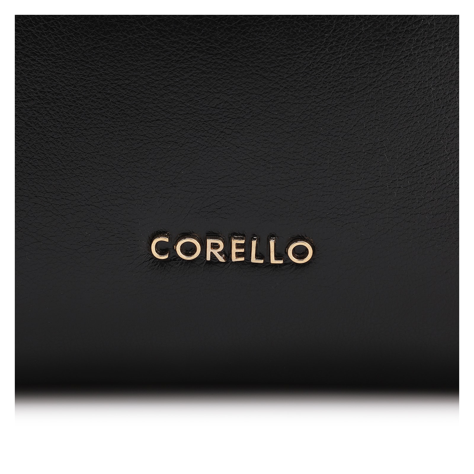 Bolsa De Mão Lenço Couro Preto