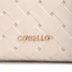 Bolsa De Mão Média Couro Textura Tressê Off White Bolso Lateral - imagem 6