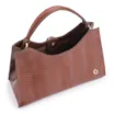 Bolsa De Mão Ondas Couro Marrom - imagem 4