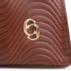 Bolsa De Mão Ondas Couro Marrom - imagem 6