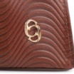 Bolsa De Mão Ondas Couro Marrom - imagem 6