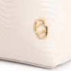 Bolsa De Mão Ondas Couro Off White - imagem 7