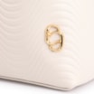 Bolsa De Mão Ondas Couro Off White - imagem 7