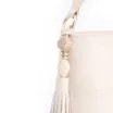 Bolsa De Mão Ondas Couro Off White - imagem 8
