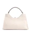 Bolsa De Mão Ondas Couro Off White/Couro Marrom - imagem 3