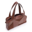 Bolsa De Mão Patchwork Couro Marrom - imagem 5