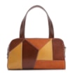 Bolsa De Mão Patchwork Couro Marrom/Couro Colors - imagem 1