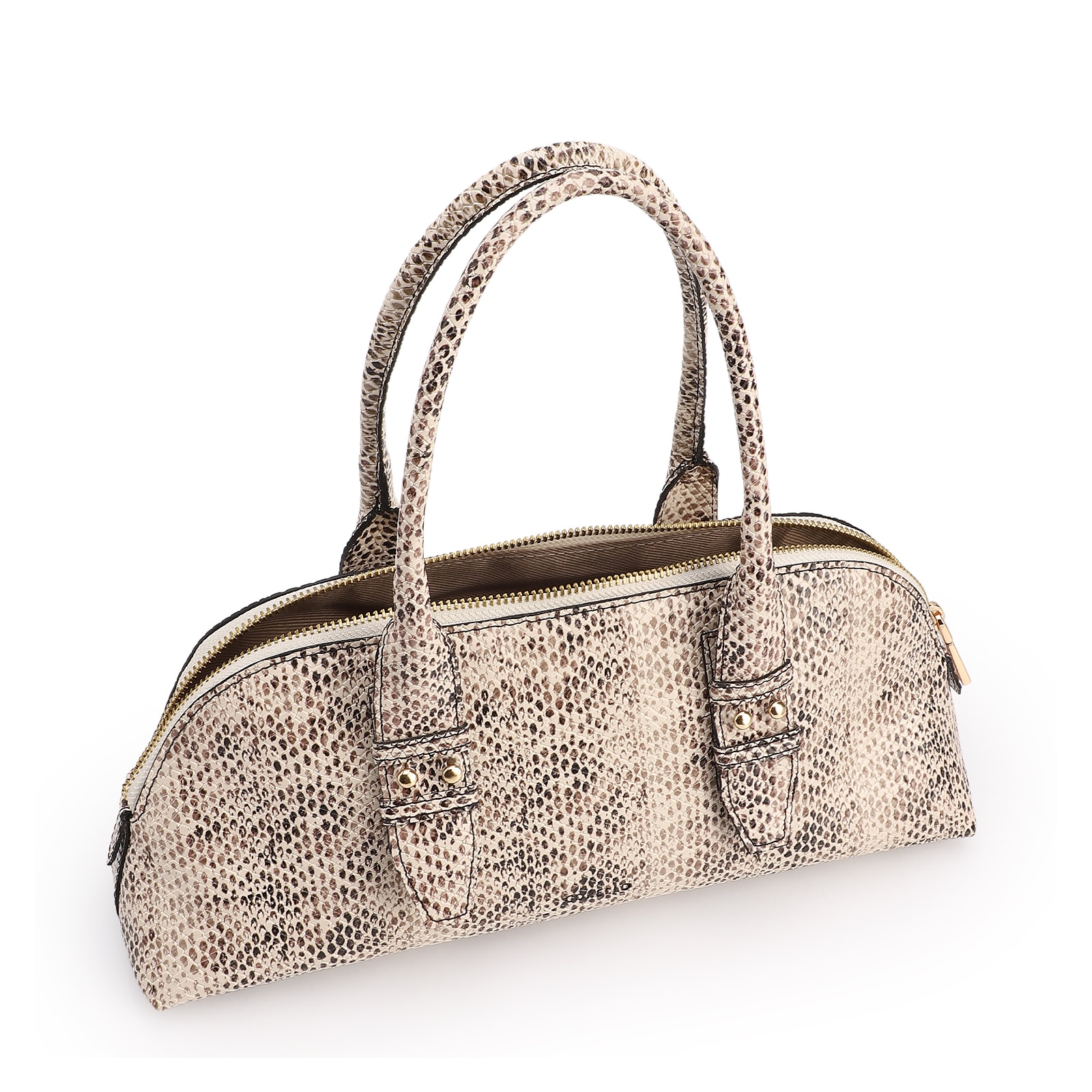 Bolsa De Mão Pequena Alt Python Off White