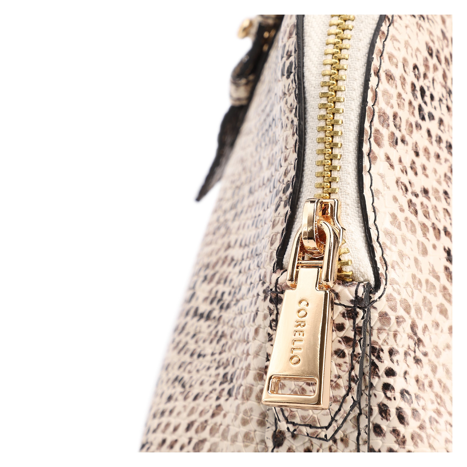 Bolsa De Mão Pequena Alt Python Off White