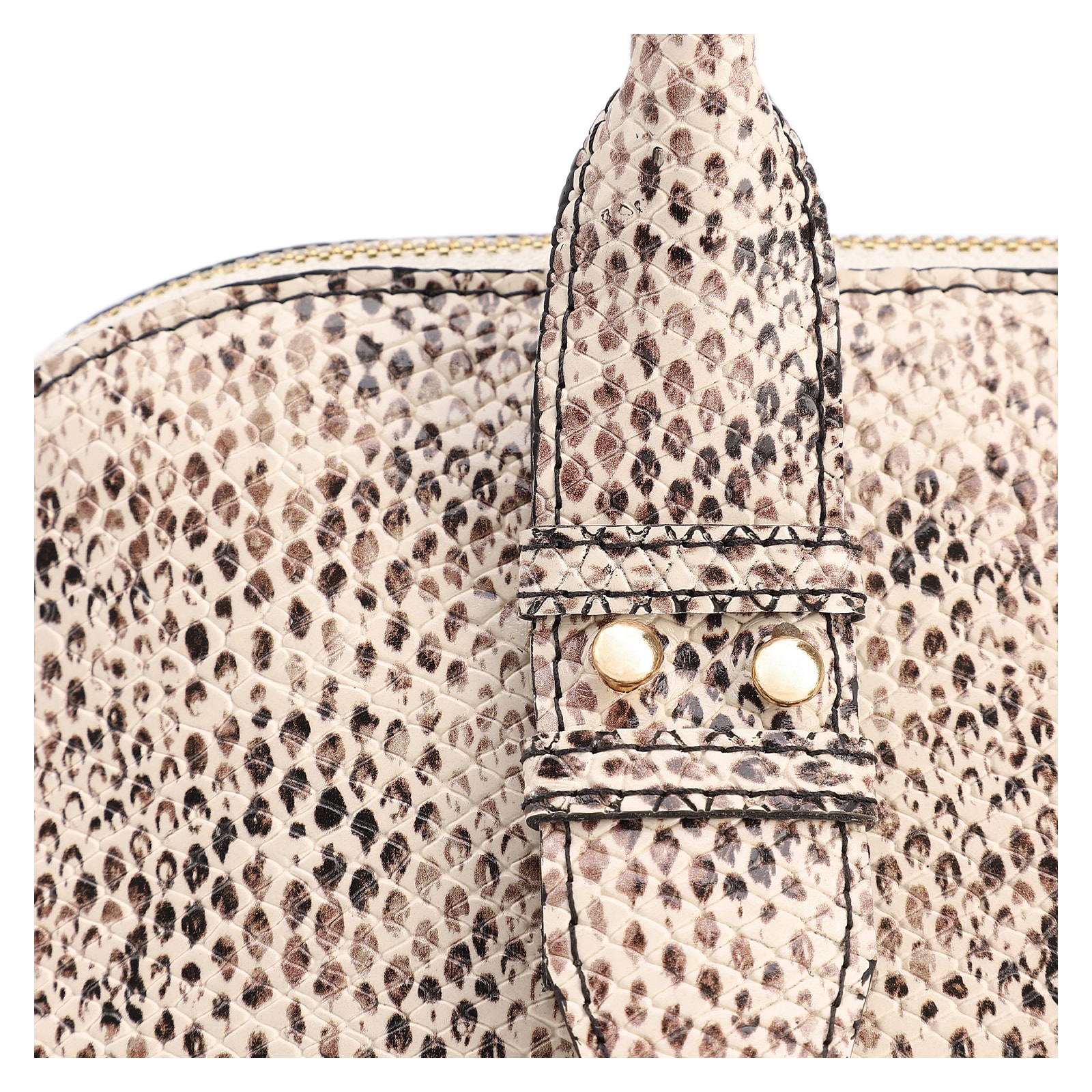 Bolsa De Mão Pequena Alt Python Off White