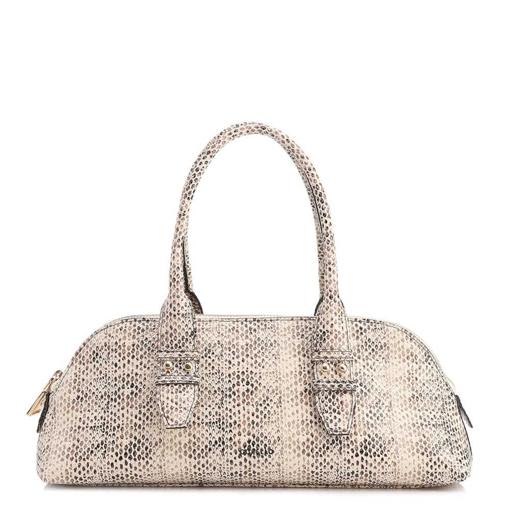 Bolsa De Mão Pequena Alt Python Off White