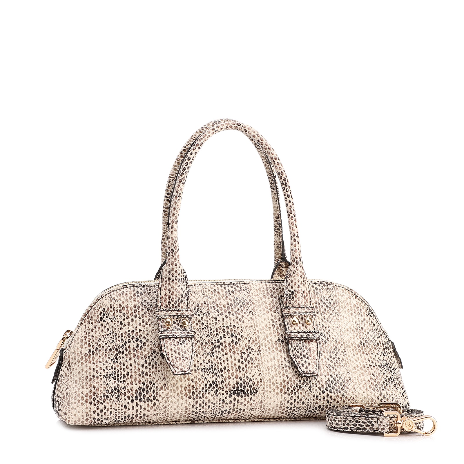 Bolsa De Mão Pequena Alt Python Off White