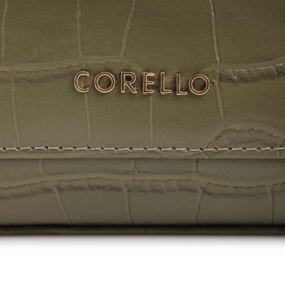 Bolsa De Mão Pequena Couro Croco Verde Alça Pedras - imagem 6