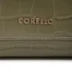 Bolsa De Mão Pequena Couro Croco Verde Alça Pedras - imagem 7