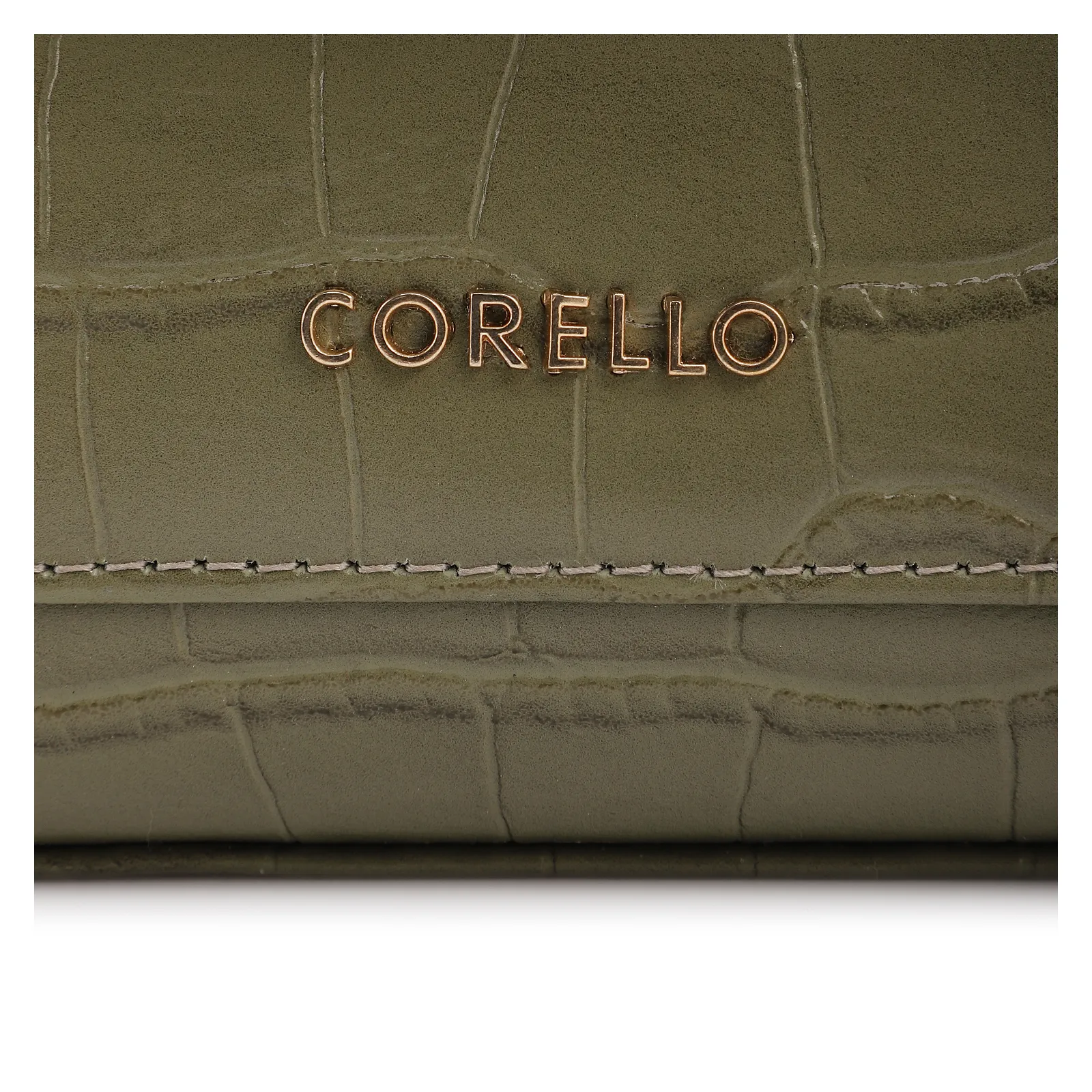 Bolsa De Mão Pequena Couro Croco Verde Alça Pedras