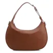 Bolsa De Mão Pequena Couro Plume Marrom Alça Fivela - imagem 3