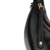 Bolsa De Mão Pequena Couro Plume Preta Alça Fivela - imagem 5