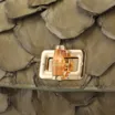 Bolsa De Mão Pequena Pirarucu Verde Alça Bambu - imagem 6