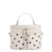 Bolsa De Mão Poá Couro Off White/Preto - imagem 1