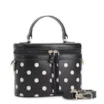 Bolsa De Mão Poá Couro Preto/Branco - imagem 3