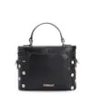 Bolsa De Mão Poá Couro Preto/Branco - imagem 4