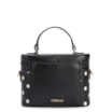 Bolsa De Mão Poá Couro Preto/Branco - imagem 4