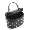 Bolsa De Mão Poá Couro Preto/Branco - imagem 5