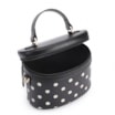 Bolsa De Mão Poá Couro Preto/Branco - imagem 5