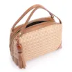 Bolsa De Mão Ráfia Mosaico Marrom - imagem 5