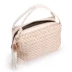 Bolsa De Mão Ráfia Mosaico Off White - imagem 4