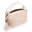 Bolsa De Mão Ráfia Mosaico Off White - imagem 4