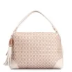 Bolsa De Mão Ráfia Mosaico Off White - imagem 1