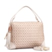 Bolsa De Mão Ráfia Mosaico Off White - imagem 2