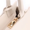 Bolsa De Mão Tramado Couro Off White - imagem 5
