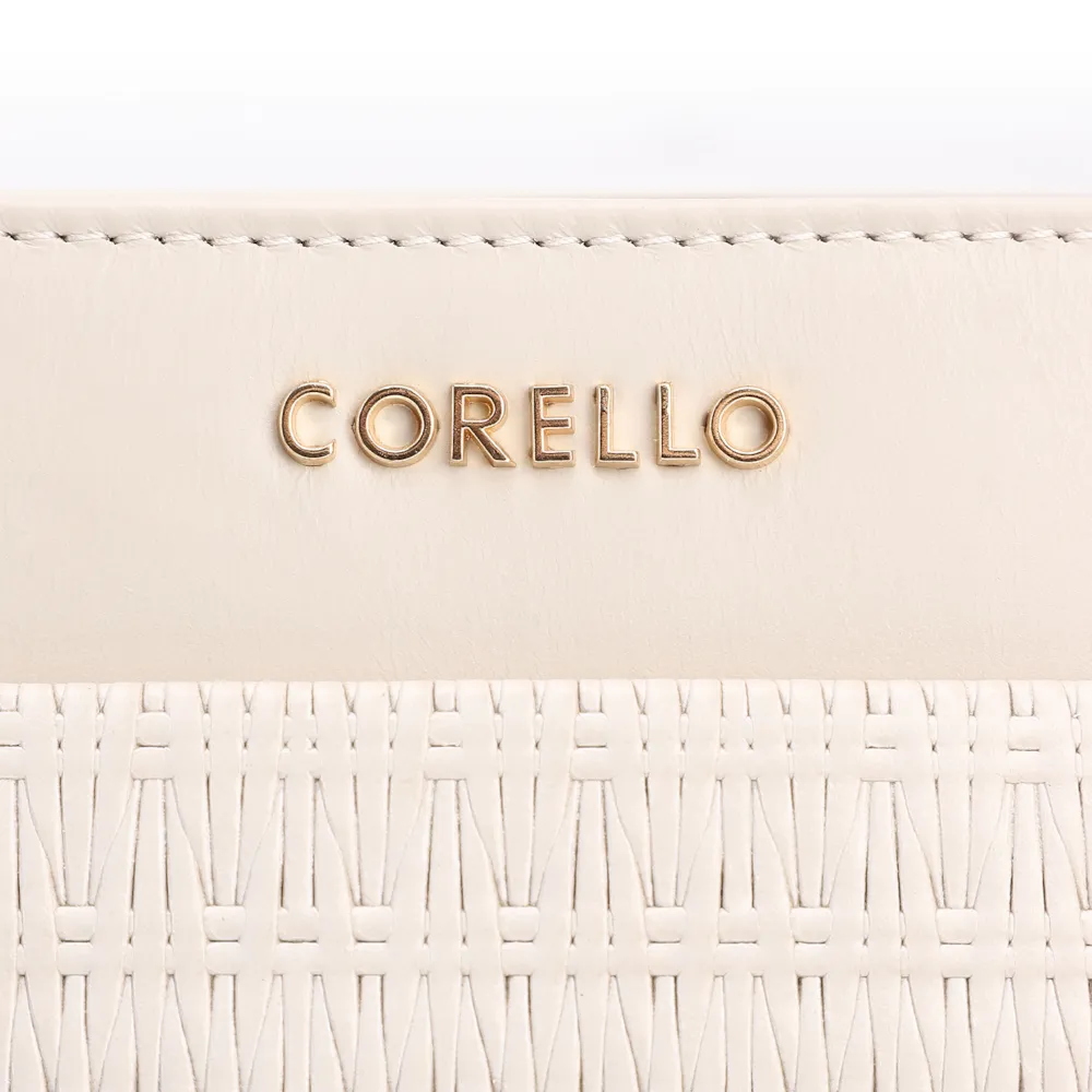 Bolsa De Mão Tramado Couro Off White - imagem 6