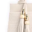 Bolsa De Mão Tramado Couro Off White - imagem 7