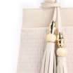 Bolsa De Mão Tramado Couro Off White - imagem 7