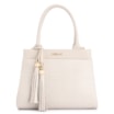 Bolsa De Mão Tramado Couro Off White - imagem 1