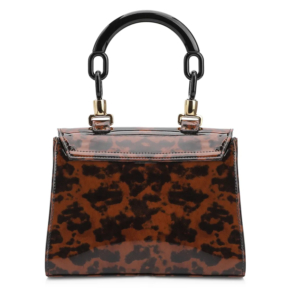 Bolsa De Mão Verniz Tartaruga - imagem 3