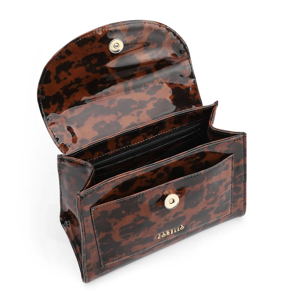Bolsa De Mão Verniz Tartaruga - imagem 4