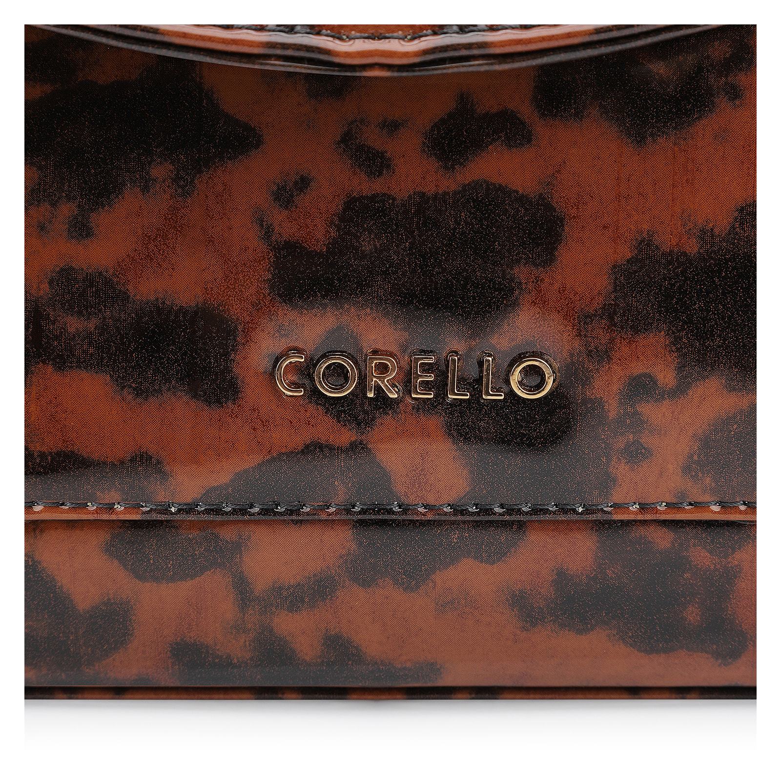 Bolsa De Mão Verniz Tartaruga