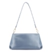 Bolsa De Ombro Alça Trançada Bicolor Couro Azul - imagem 4