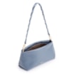 Bolsa De Ombro Alça Trançada Bicolor Couro Azul - imagem 5