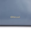 Bolsa De Ombro Alça Trançada Bicolor Couro Azul - imagem 7