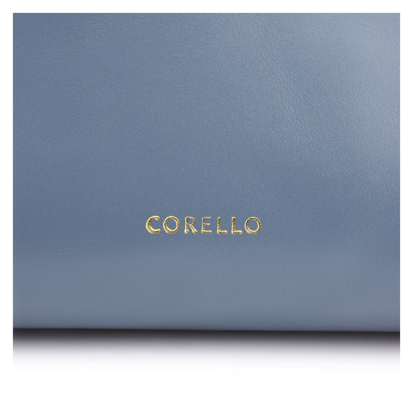 Bolsa De Ombro Alça Trançada Bicolor Couro Azul