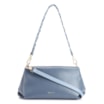 Bolsa De Ombro Alça Trançada Bicolor Couro Azul - imagem 1