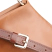 Bolsa De Ombro Alça Trançada Bicolor Couro Marrom - imagem 6