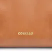 Bolsa De Ombro Alça Trançada Bicolor Couro Marrom - imagem 7