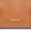 Bolsa De Ombro Alça Trançada Bicolor Couro Marrom - imagem 7