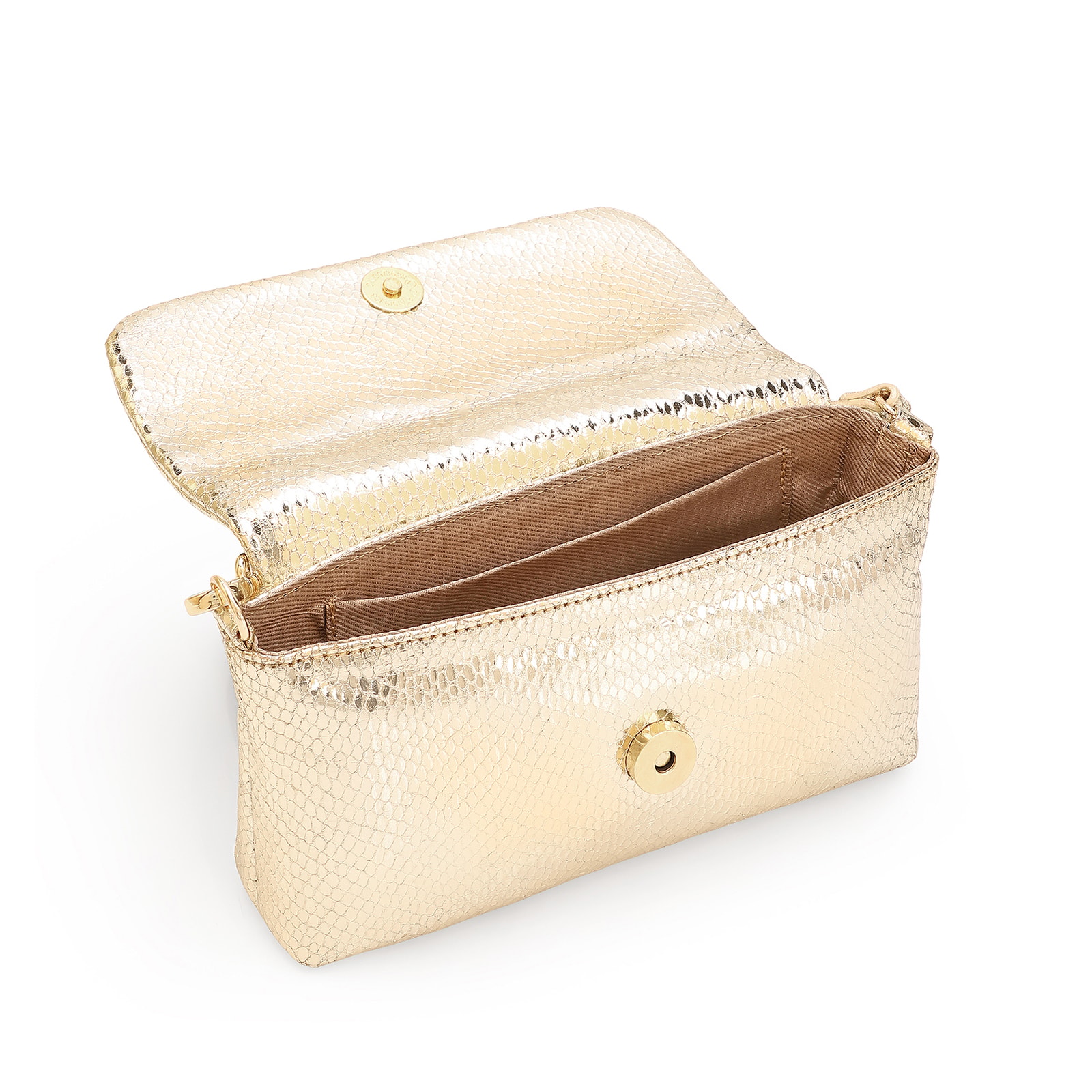 Bolsa De Ombro Alt Dourado